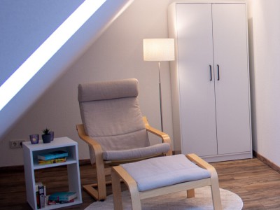 Schlafzimmer oben - Leseecke