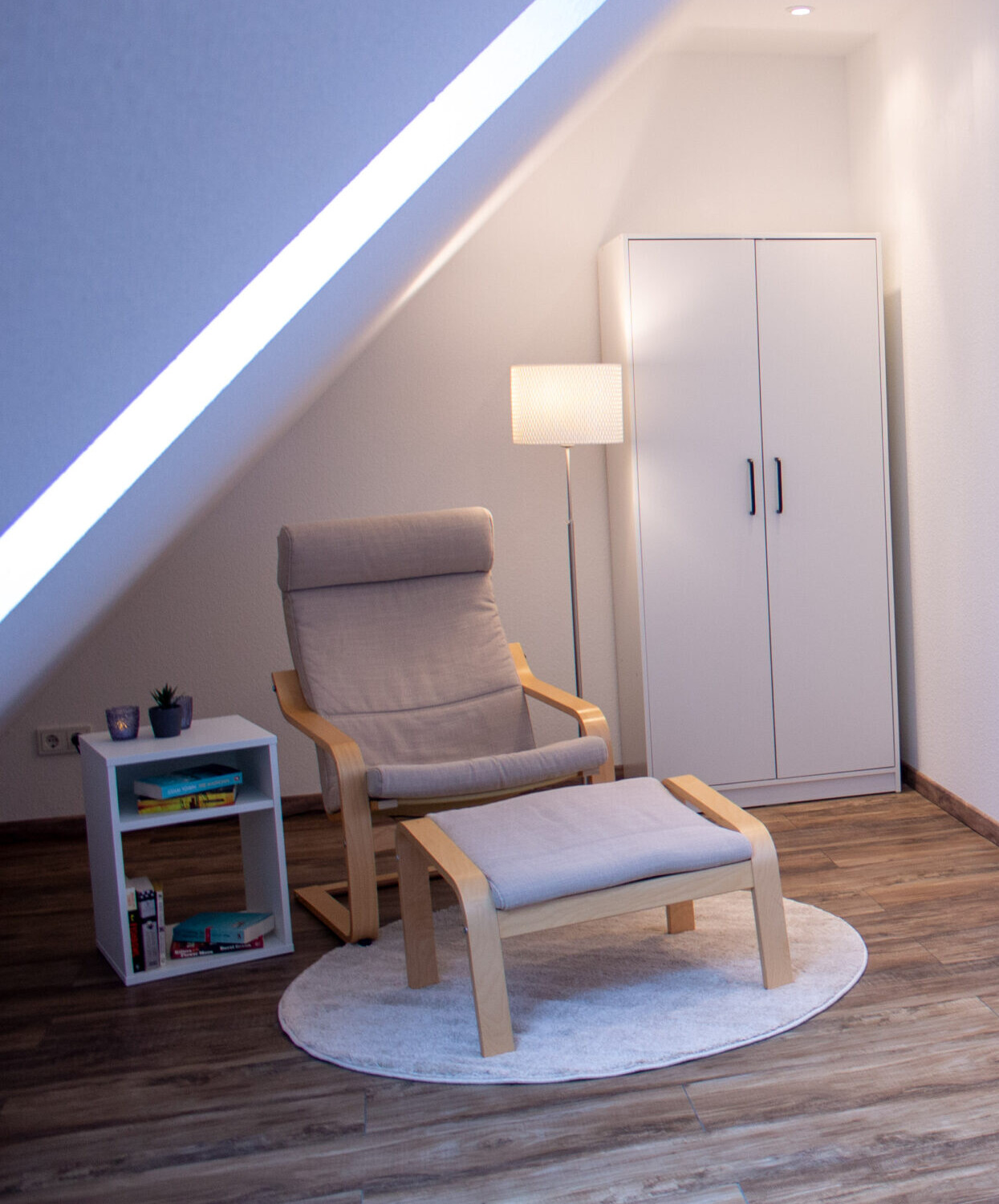 Schlafzimmer oben - Leseecke