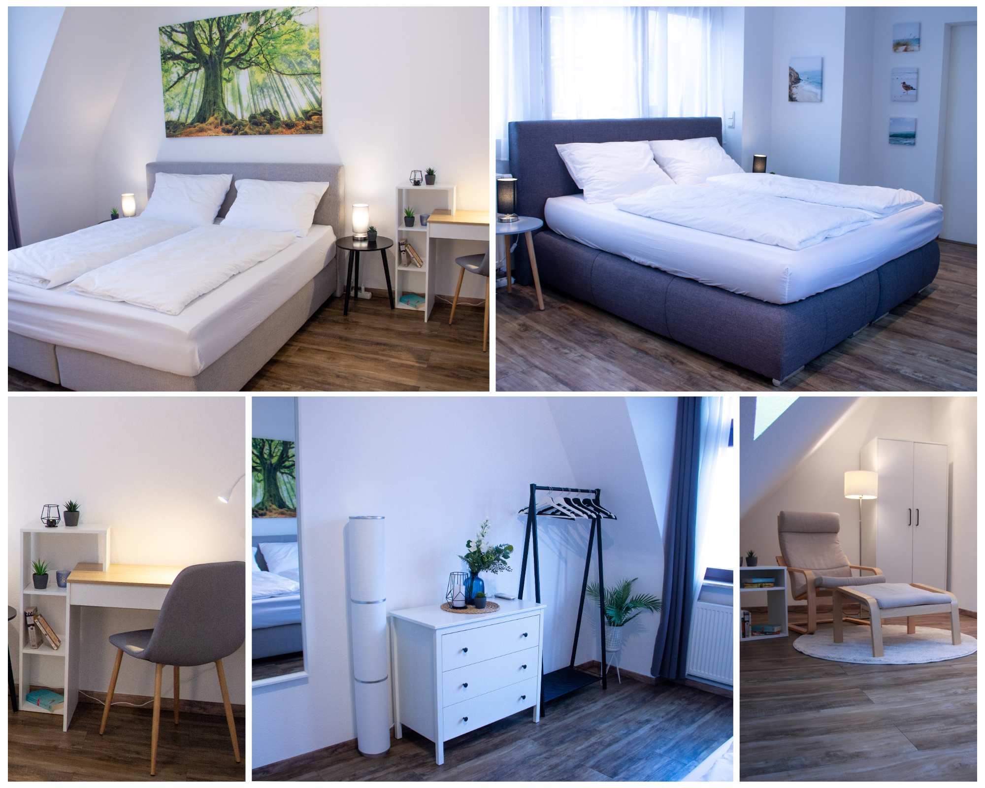 Collage Schlafzimmer